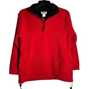 Alpine Tek Fleece Pullover Red size Medium